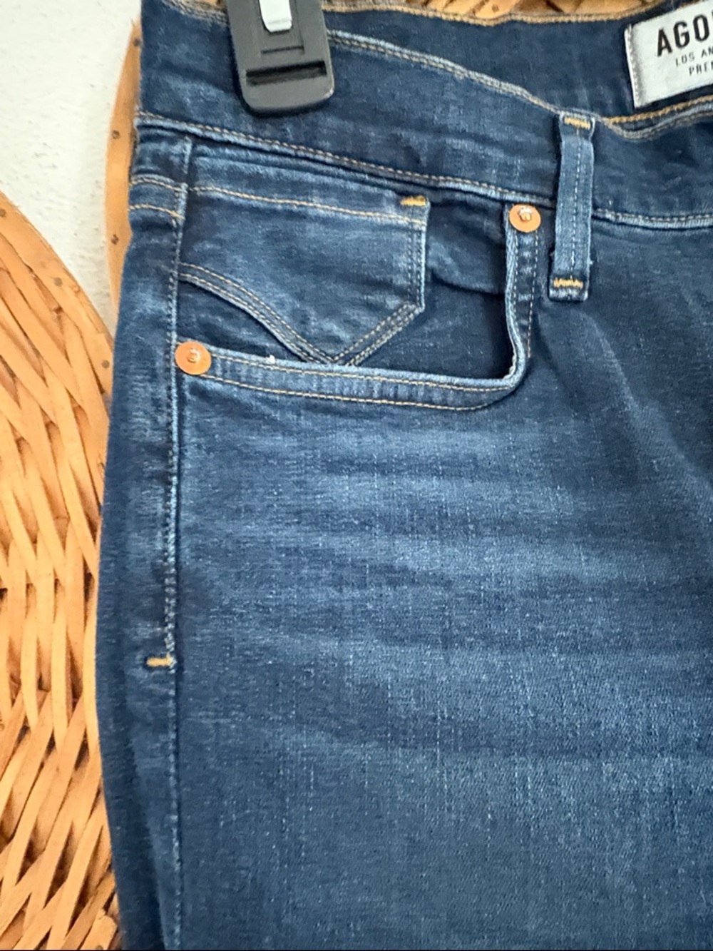 AGOLDE Premium denim Indigo High-Rise Skinny Jeans size 29 - Picture 3 of 5